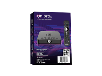 UNIPRO 4.0 Android set-top box compatible with NordikTV